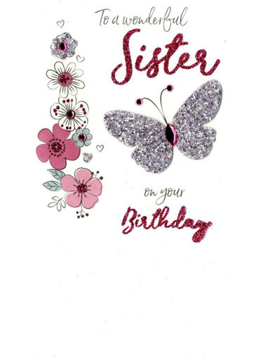 Picture of TO A WONDERFUL SISTER BIRTHDAY CARD